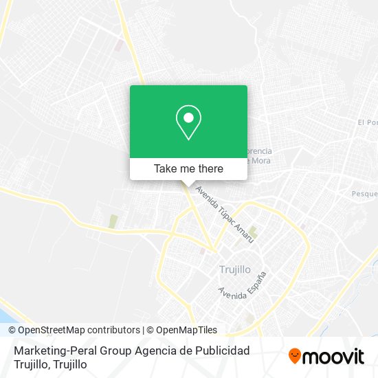 Marketing-Peral Group Agencia de Publicidad Trujillo map