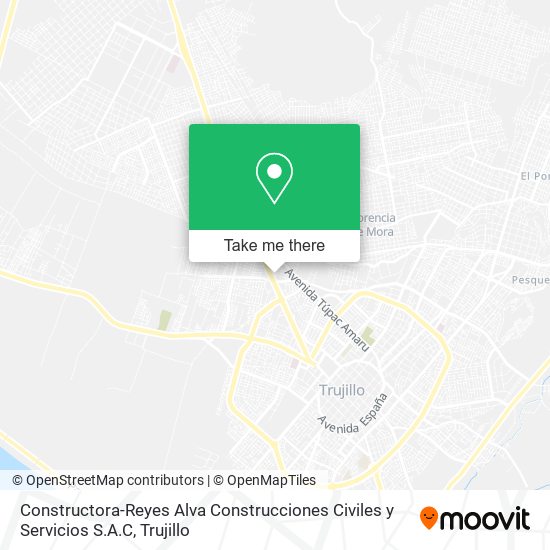 Constructora-Reyes Alva Construcciones Civiles y Servicios S.A.C map