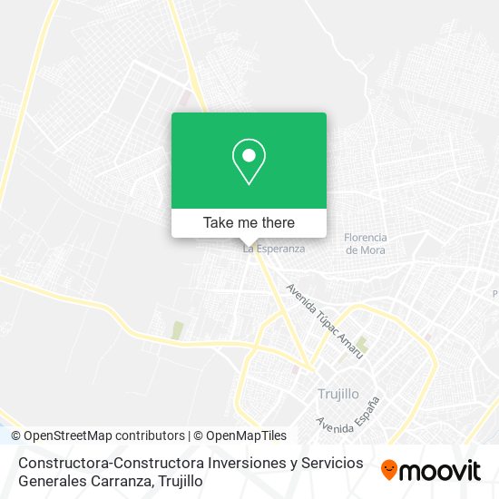 Constructora-Constructora Inversiones y Servicios Generales Carranza map