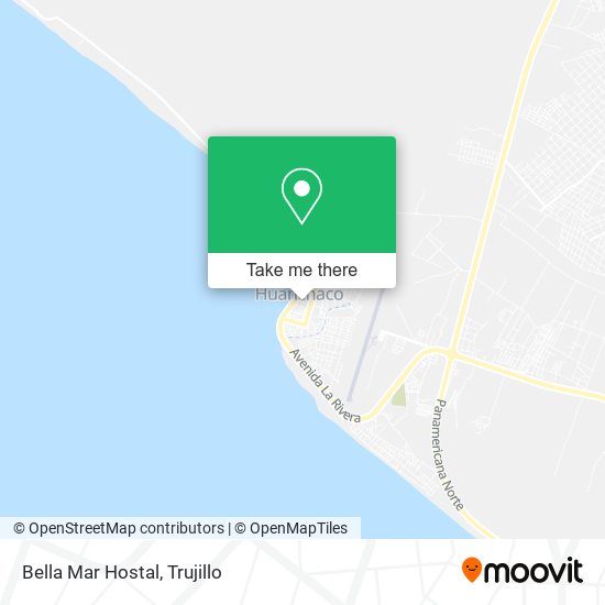 Bella Mar Hostal map