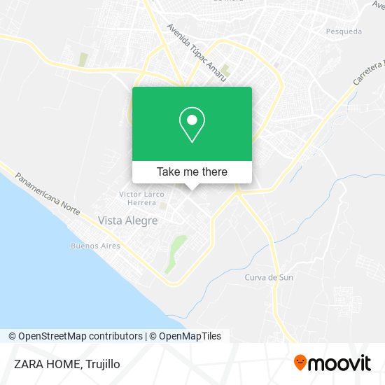 Mapa de ZARA HOME