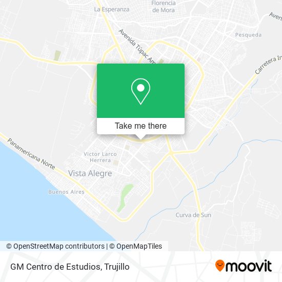 GM Centro de Estudios map