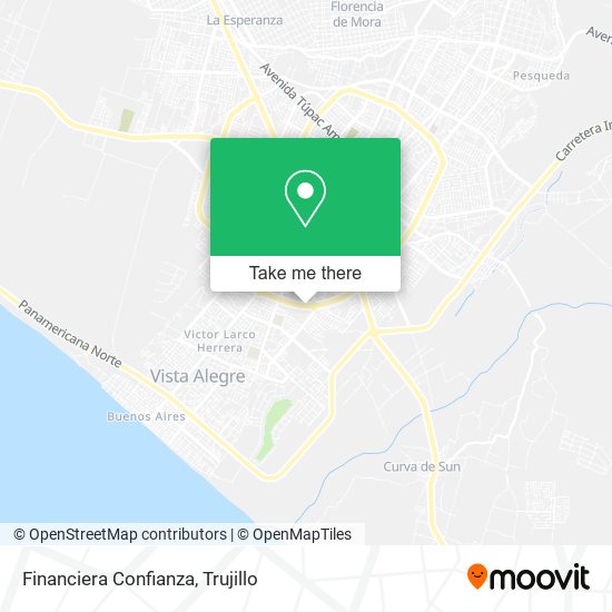 Financiera Confianza map