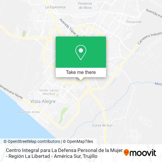 Centro Integral para La Defensa Personal de la Mujer - Región La Libertad - América Sur map