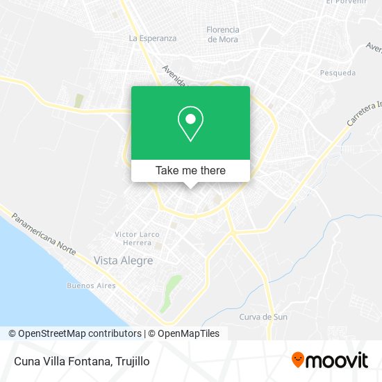 Cuna Villa Fontana map