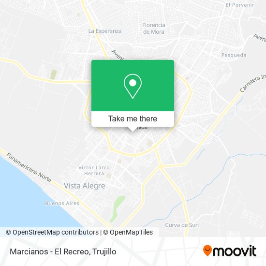 Marcianos - El Recreo map