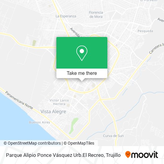 Parque Alipio Ponce Vásquez Urb.El Recreo map