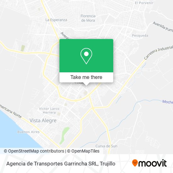 Agencia de Transportes Garrincha SRL map