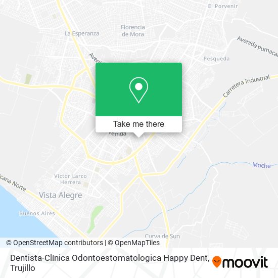 Mapa de Dentista-Clínica Odontoestomatologica Happy Dent