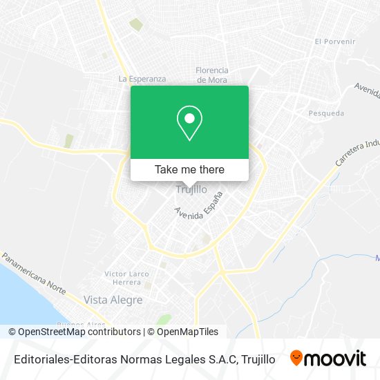 Mapa de Editoriales-Editoras Normas Legales S.A.C
