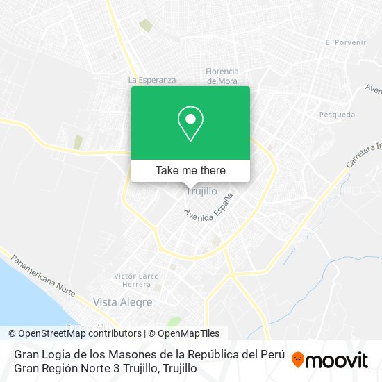 Mapa de Gran Logia de los Masones de la República del Perú Gran Región Norte 3 Trujillo