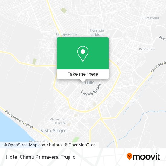 Hotel Chimu Primavera map