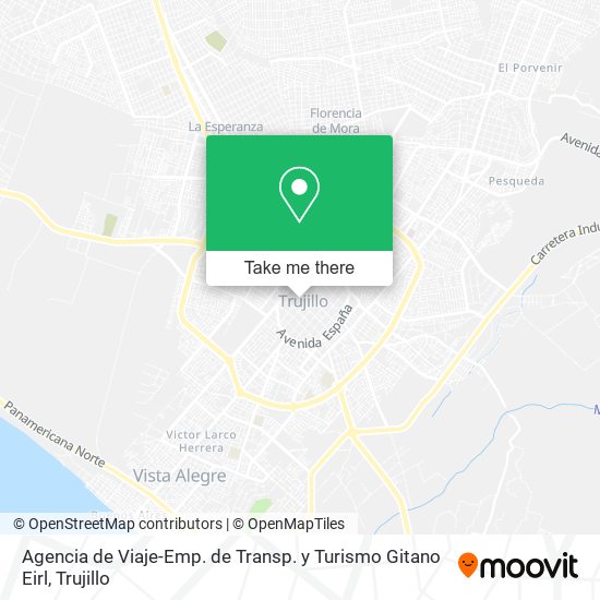 Agencia de Viaje-Emp. de Transp. y Turismo Gitano Eirl map