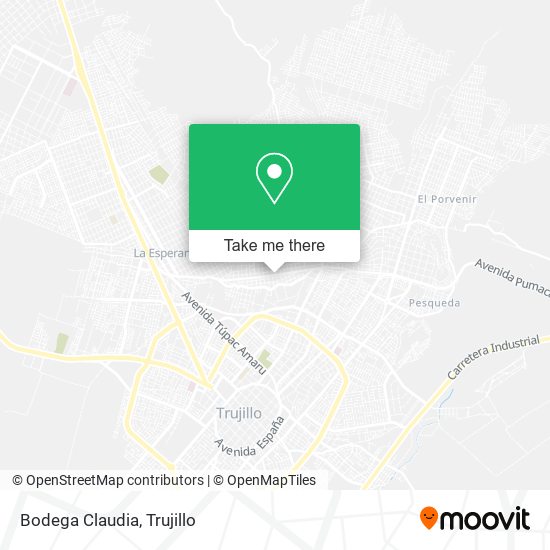 Bodega Claudia map