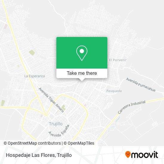 Hospedaje Las Flores map