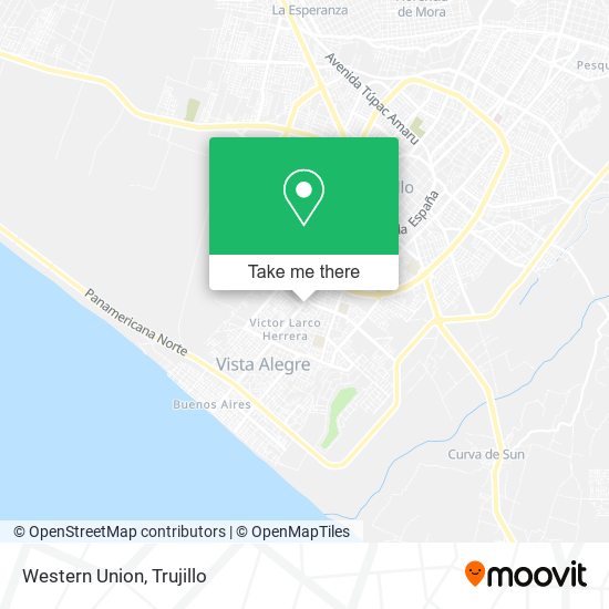 Western Union map