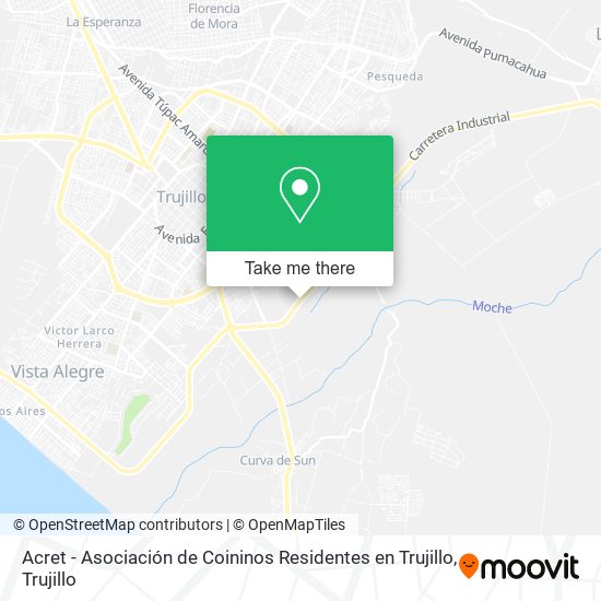 Acret - Asociación de Coininos Residentes en Trujillo map