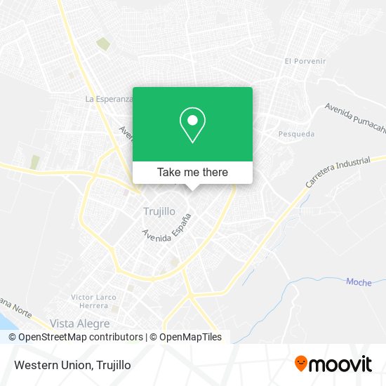 Western Union map