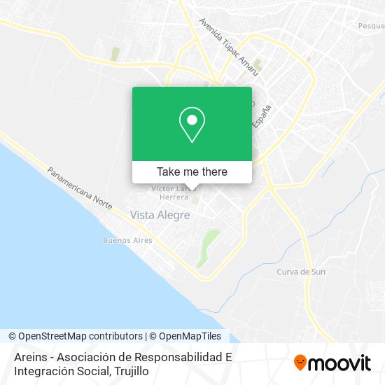 Areins - Asociación de Responsabilidad E Integración Social map