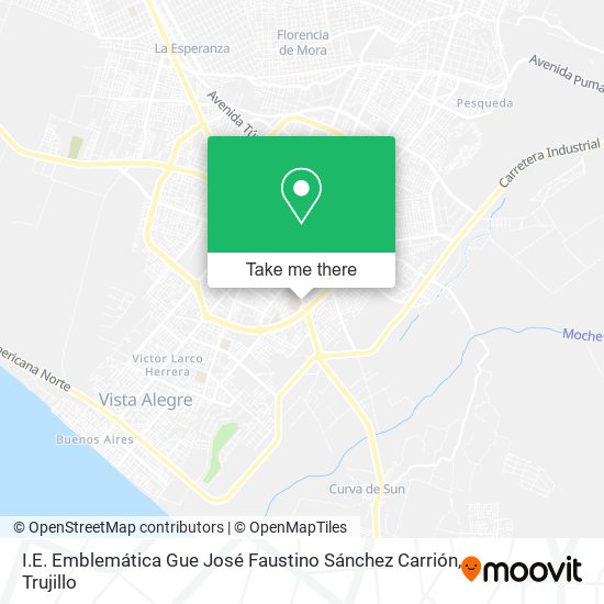 Mapa de I.E. Emblemática Gue José Faustino Sánchez Carrión