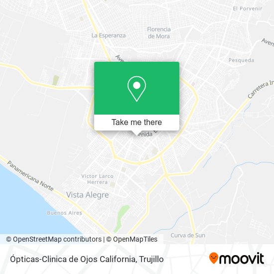 Mapa de Ópticas-Clinica de Ojos California