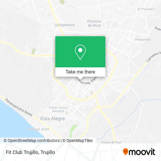 Mapa de Fit Club Trujillo