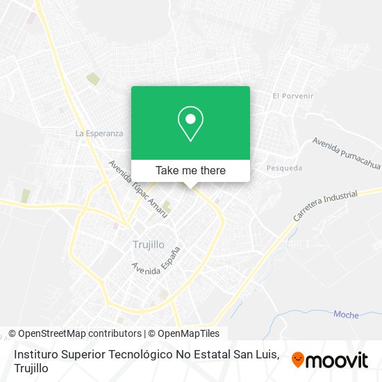 Mapa de Instituro Superior Tecnológico No Estatal San Luis