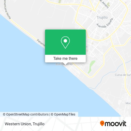 Western Union map