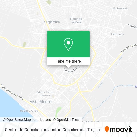 Mapa de Centro de Conciliación Juntos Conciliemos