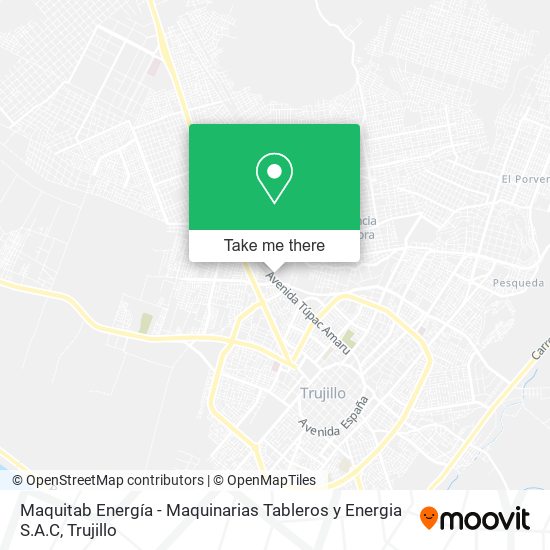 Maquitab Energía - Maquinarias Tableros y Energia S.A.C map
