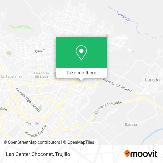 Lan Center Choconet map