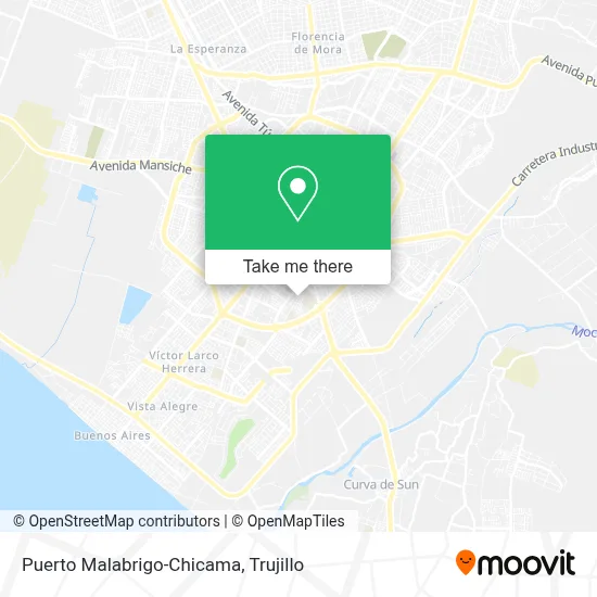 Puerto Malabrigo-Chicama map
