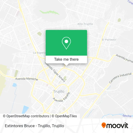 Extintores Bruce - Trujillo map