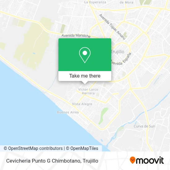 Cevicheria Punto G Chimbotano map