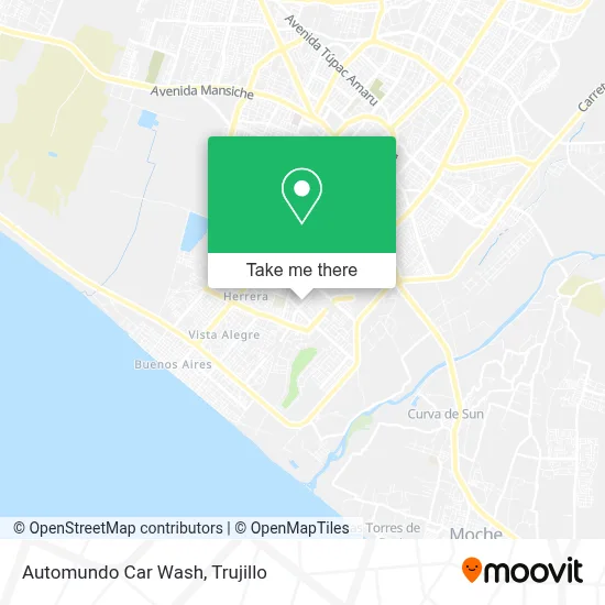 Automundo Car Wash map