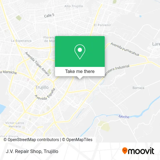 J.V. Repair Shop map