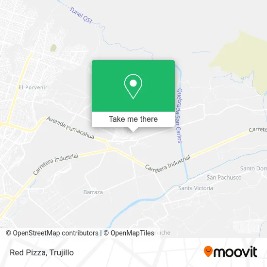 Red Pizza map