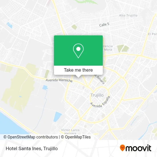 Hotel Santa Ines map