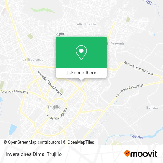 Inversiones Dima map