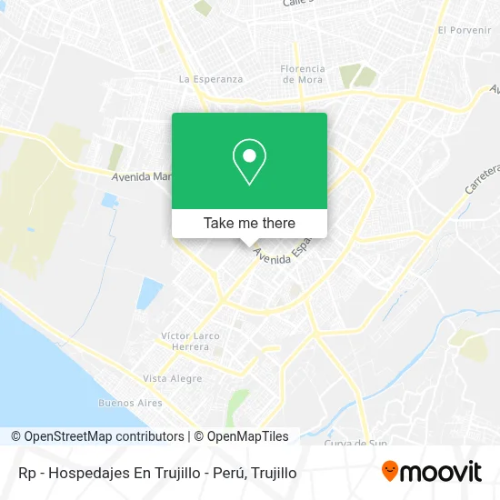 Rp - Hospedajes En Trujillo - Perú map