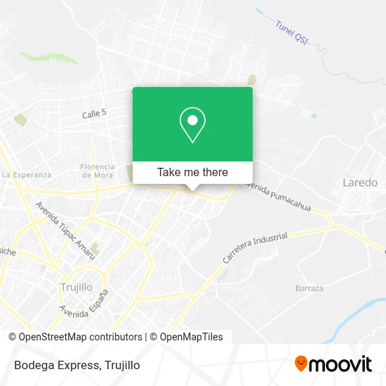 Bodega Express map