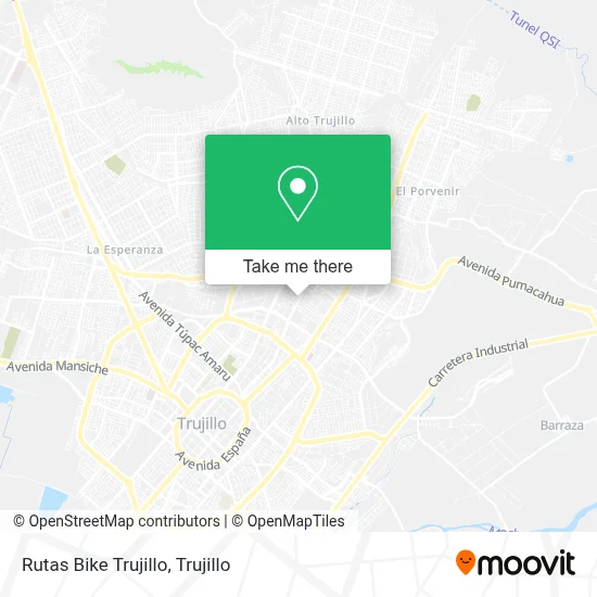 Rutas Bike Trujillo map