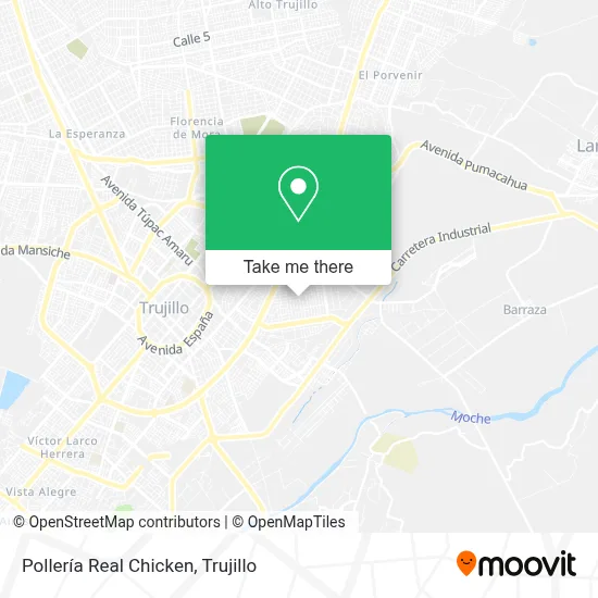 Pollería Real Chicken map