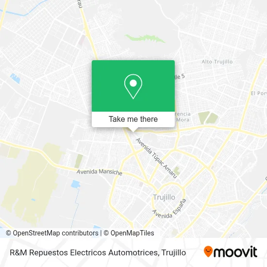 R&M Repuestos Electricos Automotrices map