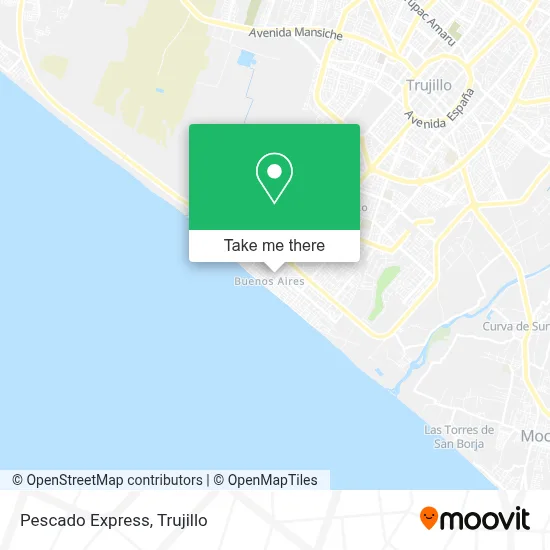 Pescado Express map