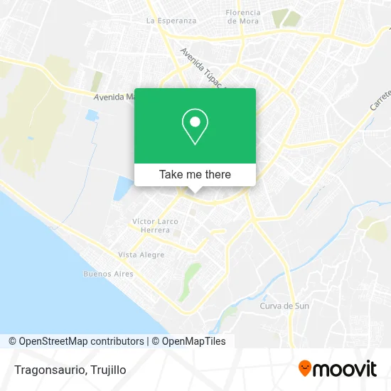 Tragonsaurio map