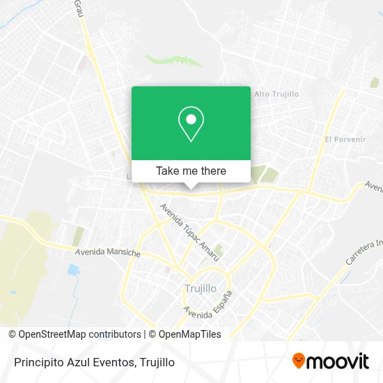 Principito Azul Eventos map