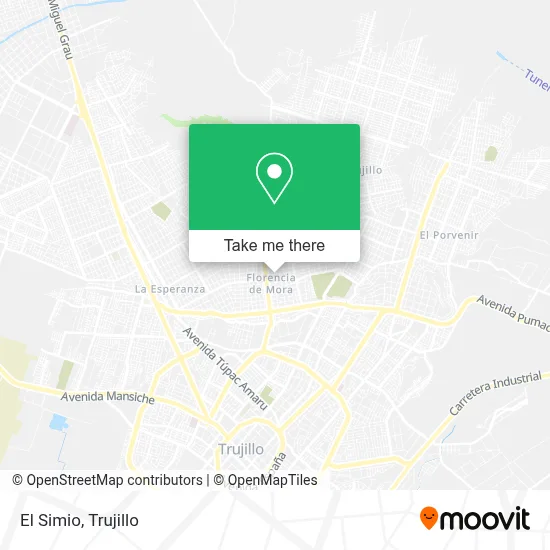 El Simio map
