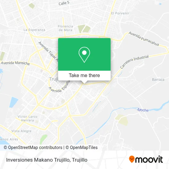 Inversiones Makano Trujillo map