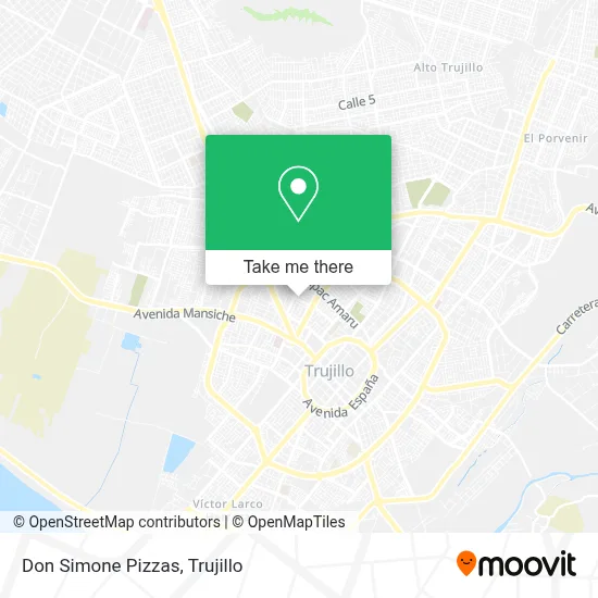 Don Simone Pizzas map